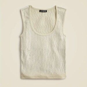 J.crew rib vintage sequin tank